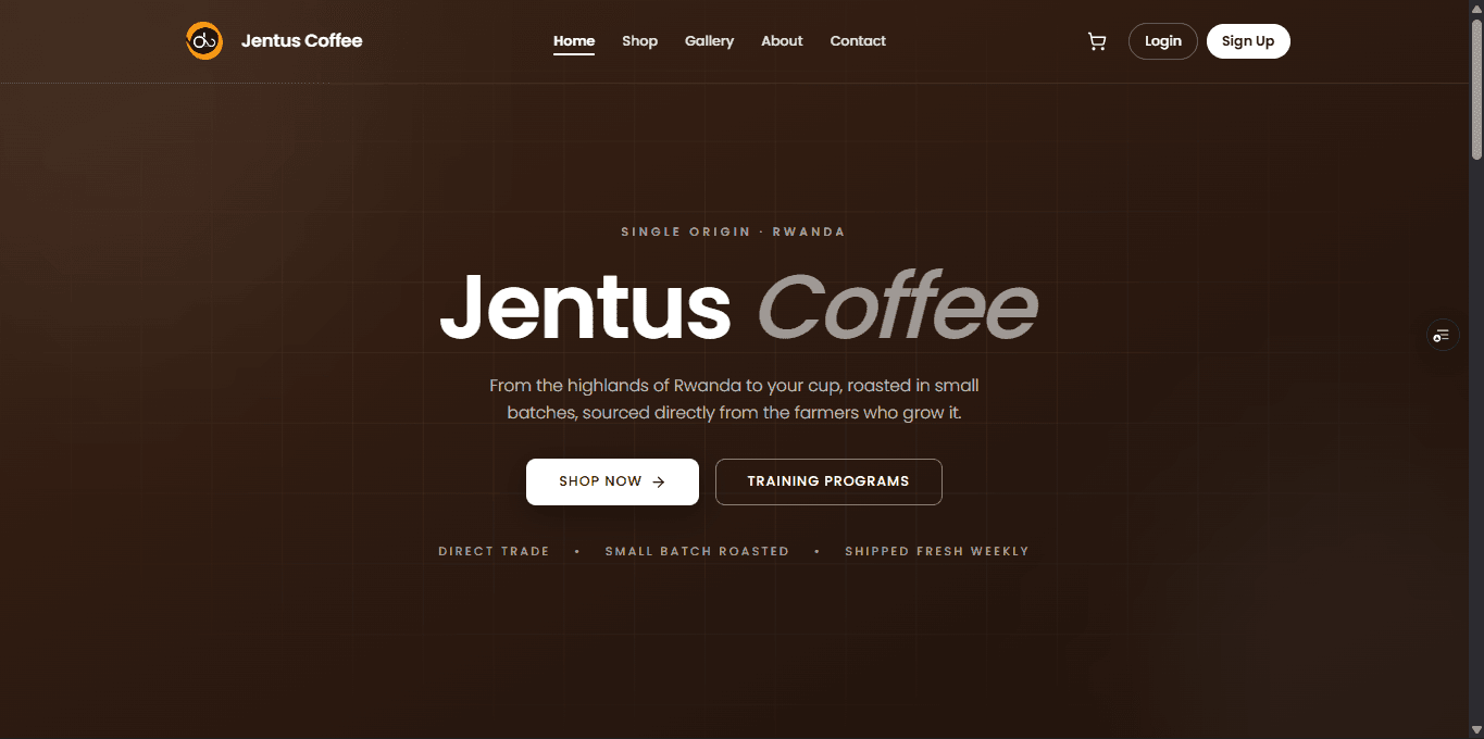 Jentus Coffee preview